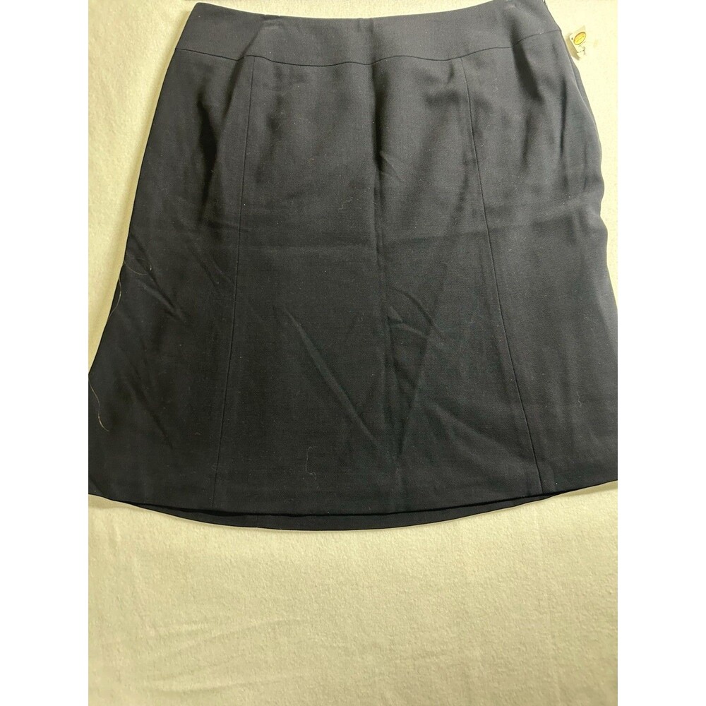 Talbots Wonen's A-Line Skirt 16P Navy Blue Fully Lined NEW 273